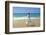 Woman Running Along Beach, Kovalam, Kerala State, India-Gavin Hellier-Framed Photographic Print