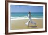 Woman Running Along Beach, Kovalam, Kerala State, India-Gavin Hellier-Framed Photographic Print