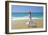 Woman Running Along Beach, Kovalam, Kerala State, India-Gavin Hellier-Framed Photographic Print