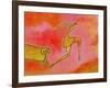 Woman Running from a Ram-Marie Bertrand-Framed Giclee Print