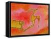 Woman Running from a Ram-Marie Bertrand-Framed Stretched Canvas