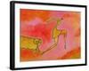 Woman Running from a Ram-Marie Bertrand-Framed Giclee Print