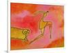 Woman Running from a Ram-Marie Bertrand-Framed Giclee Print