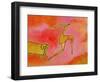 Woman Running from a Ram-Marie Bertrand-Framed Giclee Print