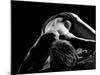 Woman's Back on Black Background-Antonino Barbagallo-Mounted Photographic Print