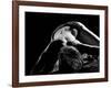 Woman's Back on Black Background-Antonino Barbagallo-Framed Photographic Print