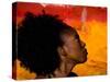 Woman's Colorful Profile, Cameroon-Bill Bachmann-Stretched Canvas