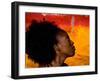 Woman's Colorful Profile, Cameroon-Bill Bachmann-Framed Photographic Print