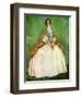 Woman 's costume in reign of Anne I (1702-1714)-Dion Clayton Calthrop-Framed Giclee Print