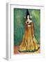 Woman 's costume in reign of Edward IV (1461-1483)-Dion Clayton Calthrop-Framed Giclee Print