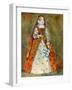 Woman 's costume in reign of Elizabeth I (1558-1603)-Dion Clayton Calthrop-Framed Giclee Print