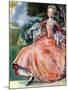 Woman 's costume in reign of George I (1714-1727)-Dion Clayton Calthrop-Mounted Giclee Print