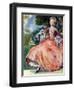 Woman 's costume in reign of George I (1714-1727)-Dion Clayton Calthrop-Framed Giclee Print