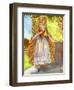 Woman 's costume in reign of George II (1727-1760)-Dion Clayton Calthrop-Framed Giclee Print