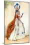 Woman 's costume in reign of George III (1760-1820)-Dion Clayton Calthrop-Mounted Giclee Print