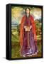 Woman 's costume in reign of Henry I-Dion Clayton Calthrop-Framed Stretched Canvas