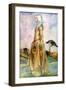 Woman 's costume in reign of Henry II (1154 -1189)-Dion Clayton Calthrop-Framed Giclee Print
