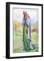 Woman 's costume in reign of Henry III-Dion Clayton Calthrop-Framed Giclee Print