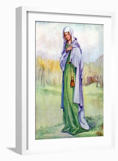 Woman 's costume in reign of Henry III-Dion Clayton Calthrop-Framed Giclee Print