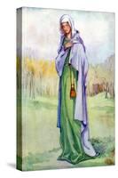 Woman 's costume in reign of Henry III-Dion Clayton Calthrop-Stretched Canvas