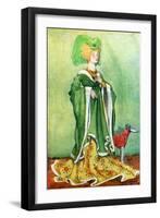 Woman 's costume in reign of Henry VI (1422-1461)-Dion Clayton Calthrop-Framed Giclee Print