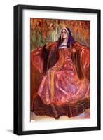 Woman 's costume in reign of Henry VII (1485-1509)-Dion Clayton Calthrop-Framed Giclee Print