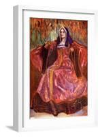 Woman 's costume in reign of Henry VII (1485-1509)-Dion Clayton Calthrop-Framed Giclee Print