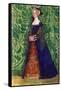 Woman 's costume in reign of Henry VIII (1509-1547)-Dion Clayton Calthrop-Framed Stretched Canvas