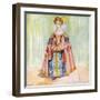 Woman 's costume in reign of James I (1603-1625)-Dion Clayton Calthrop-Framed Giclee Print