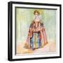Woman 's costume in reign of James I (1603-1625)-Dion Clayton Calthrop-Framed Giclee Print