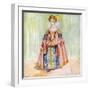 Woman 's costume in reign of James I (1603-1625)-Dion Clayton Calthrop-Framed Giclee Print