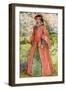 Woman 's costume in reign of Mary I (1553-1558)-Dion Clayton Calthrop-Framed Giclee Print