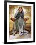Woman 's costume in reign of Richard I-Dion Clayton Calthrop-Framed Giclee Print
