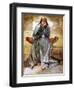 Woman 's costume in reign of Richard I-Dion Clayton Calthrop-Framed Giclee Print