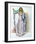 Woman 's costume in reign of Stephen (1135 -1154)-Dion Clayton Calthrop-Framed Giclee Print