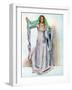 Woman 's costume in reign of Stephen (1135 -1154)-Dion Clayton Calthrop-Framed Giclee Print