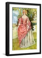 Woman 's costume in reign of the Charles II (1660-1685)-Dion Clayton Calthrop-Framed Giclee Print