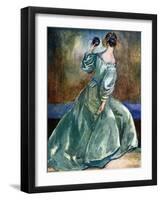 Woman 's costume in reign of the Cromwells (1649-1660)-Dion Clayton Calthrop-Framed Giclee Print