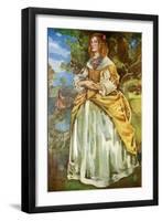 Woman 's costume in reign of the James II (1685-1689)-Dion Clayton Calthrop-Framed Giclee Print
