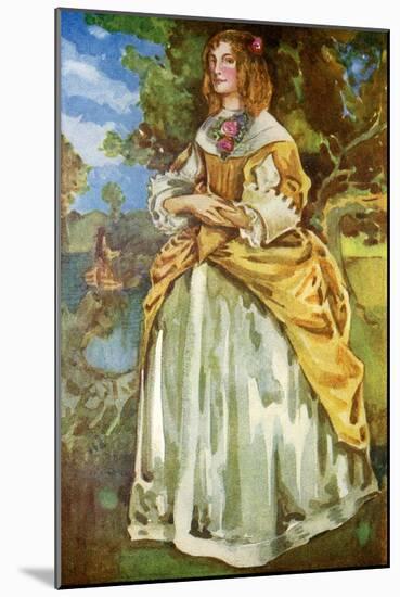 Woman 's costume in reign of the James II (1685-1689)-Dion Clayton Calthrop-Mounted Giclee Print