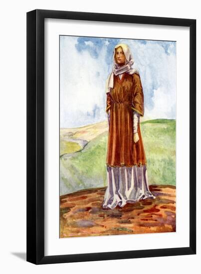 Woman 's costume in reign of William I-Dion Clayton Calthrop-Framed Giclee Print