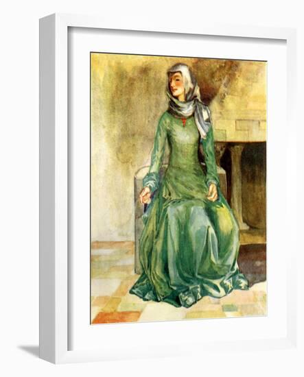 Woman 's costume in reign of William II-Dion Clayton Calthrop-Framed Giclee Print