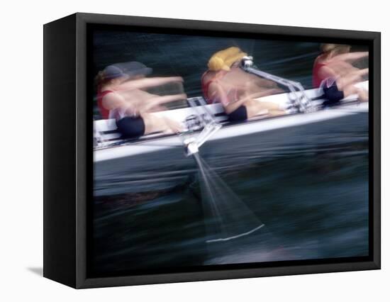 Woman's Crew on Opening Day Races of the Annual Windermere Cup Regatta, Seattle, Washington, USA-Nancy & Steve Ross-Framed Stretched Canvas