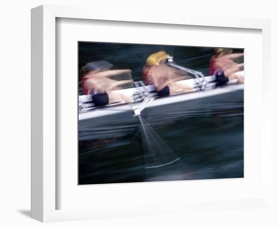 Woman's Crew on Opening Day Races of the Annual Windermere Cup Regatta, Seattle, Washington, USA-Nancy & Steve Ross-Framed Photographic Print