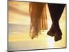 Woman's Feet at Sunset, Maldives Islands-Angelo Cavalli-Mounted Photographic Print