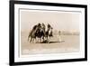Woman's Four Horse Catch-null-Framed Premium Giclee Print