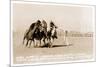 Woman's Four Horse Catch-null-Mounted Premium Giclee Print