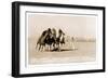 Woman's Four Horse Catch-null-Framed Art Print