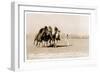 Woman's Four Horse Catch-null-Framed Art Print