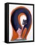 Woman's Hairstyle that Turns into a Cat - Illustration by Patrizia La Porta-Patrizia La Porta-Framed Stretched Canvas